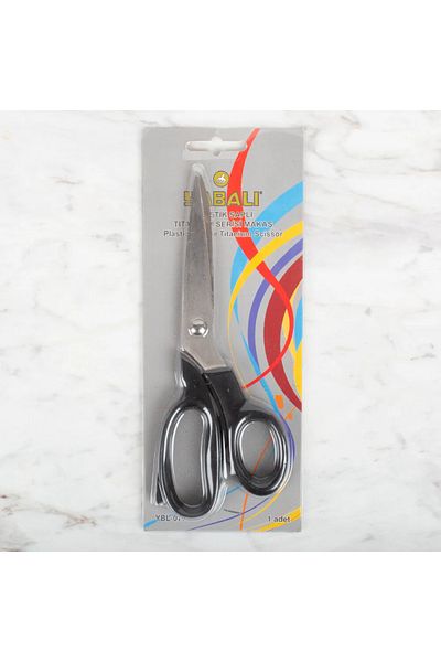 ATMACA TUHAFİYE 17.5 cm Titanium Plastic Scissors - Wild and Handle