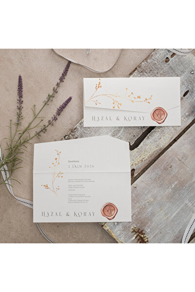 abcofis Düğün Davetiyesi Eko Polen Davetiye Baskılı 40362