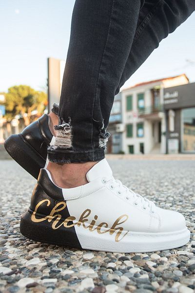 Chekich Men's Shoes Ch254 Cbt Pittura - 426 White and Black