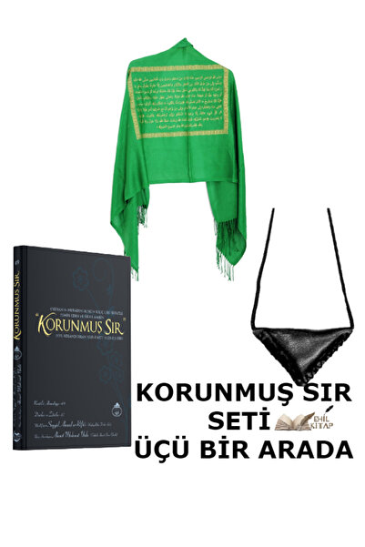 Cübbeli Ahmet Hoca Yayıncılık Korunmuş sır seti (cin şalı - muska - kitab )