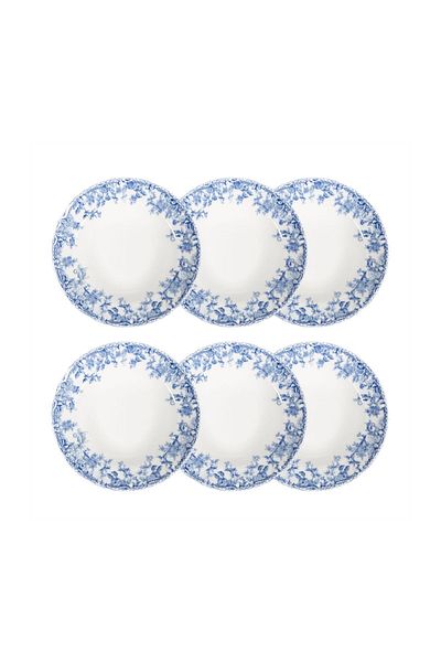 Mudo Home BLUE DREAM 6-Piece 23-38cm Deep Plate Set