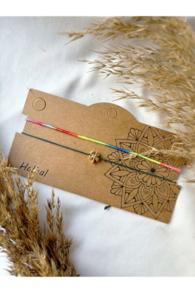 Atölye Merdiven Green Clover - 2-piece Lucky Anklet Set