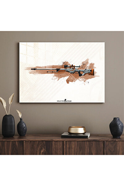 Özcan Reklam Counter Strike Awp Asiimov Metal Poster