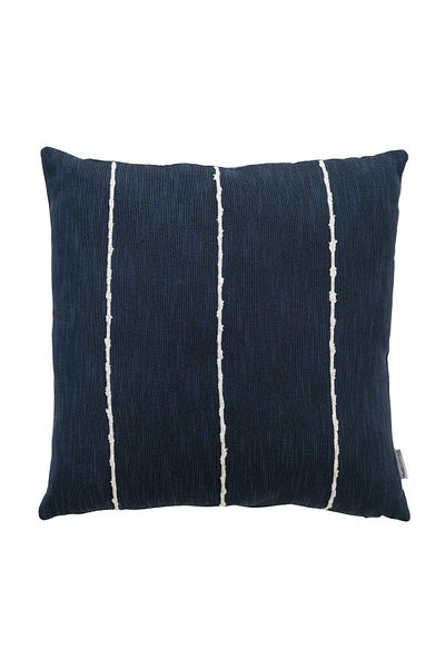 Mudo Home Alice Striped Throw Pillow Navy Blue 50X50