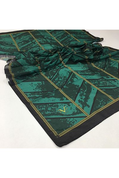 19V69 ITALIA Geometric Pattern Lino Series with Shawl Hanger and Gift Set 90x200 Cm