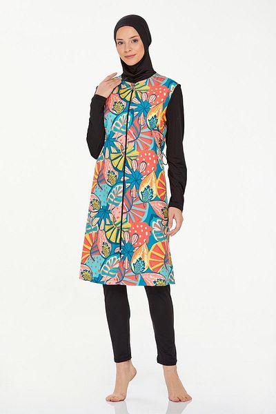 REMSA Eliz 8254 Full Covered Μαύρο Μαγιό Hijab