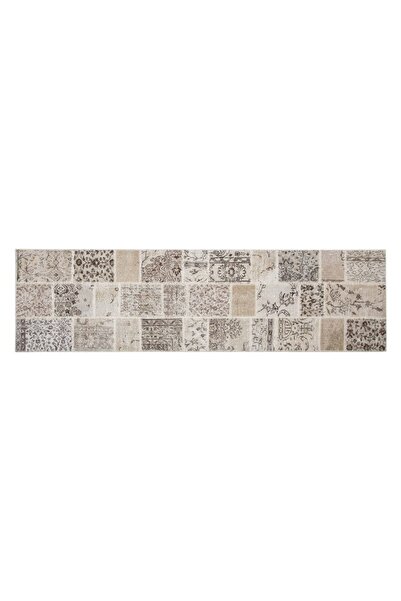 Mudo Home Lima Bej El Dikişi Naturel Yolluk 80x300