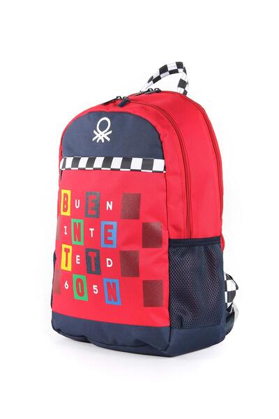 United Colors of Benetton Benetton Large Capacity Children's School Bag - With Wristwatch Gift B.NT.03766