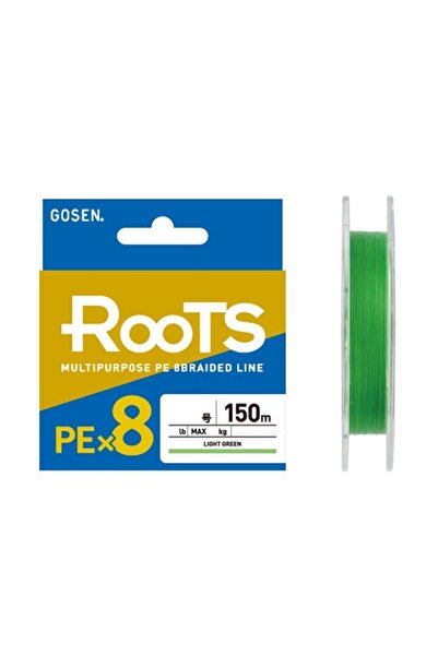 GOSEN X8 Roots Pe 8 Örgü Spin Ip Misina 150mt Açık Yeşil