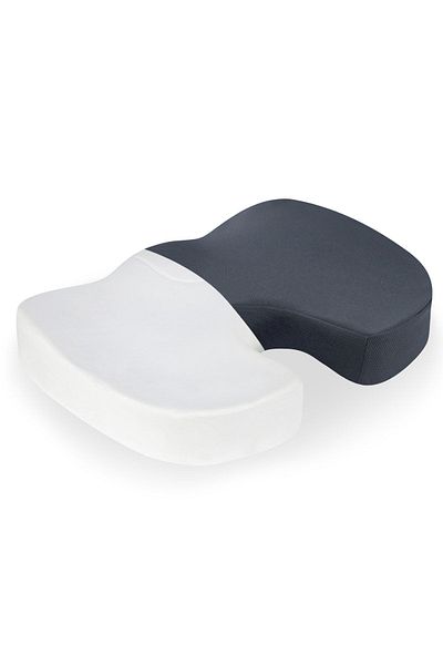 VİSCOTEX Visco Orthopedic Coxix Seat Cushion 44X36/7 Cm, Gray