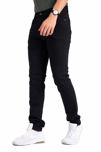 Mutlu City Ανδρικό τζιν μαύρο Slim Fit Lycra Tight Jeans Jean Παντελόνι 2130