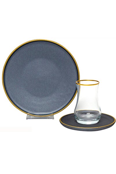 LEONARTE CASA 18 Parça Pasta Takımı Metalik Gri