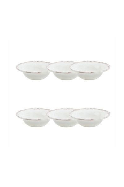 Mudo Home 16 cm Ecru Bowl Set - 6 Pieces