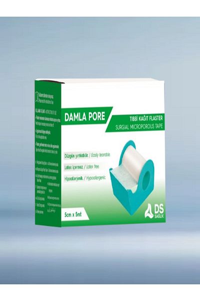 DS Sağlık Hypoallergenic Nonwoven Medical Flaster 5cm X 5m 2 PCS