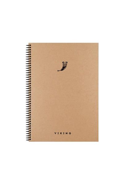 KESKİN COLOR Caiet cu spirală Viking 20x28 cm - Culoare ascuțită, Copertă rigidă, Linie 100 yp