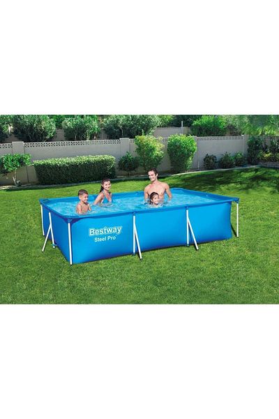 BESTWAY حوض سباحة بإطار فاخر من Bestway مقاس 300X201X66 سم 3300 لتر - 26-56404