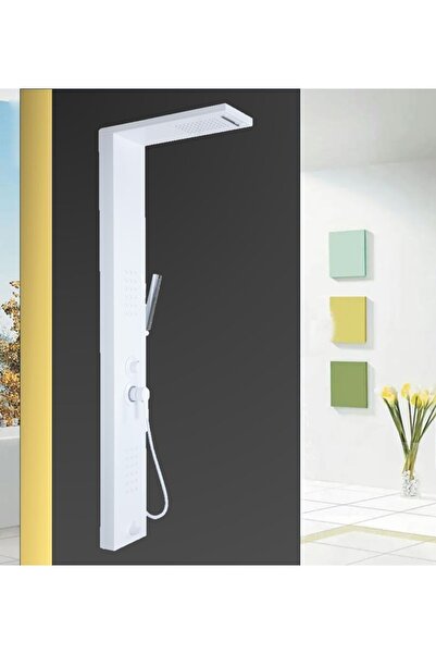 SAM BANYO Sam Niagara White Style Duş Paneli, Masajlı Duş Seti, Dikey Jakuzi,...