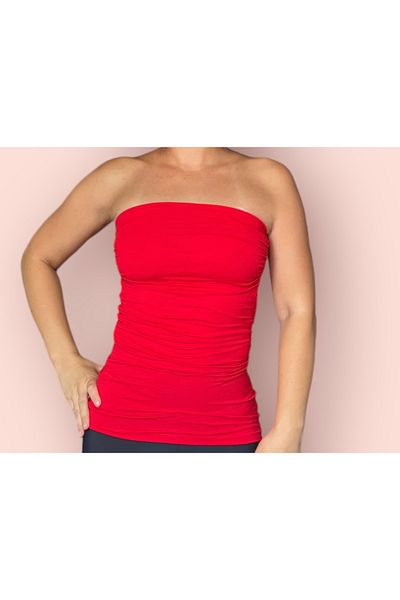 Merlot Strapless Knitted Women's Athlete - Basic Model