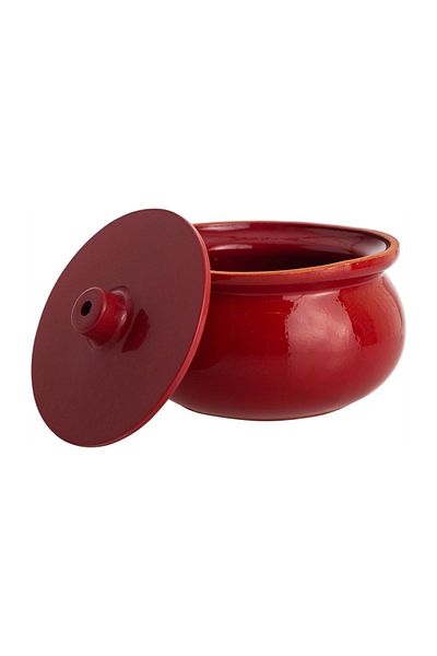 Mudo Home Natural Small Casserole Pot 1 L - Red