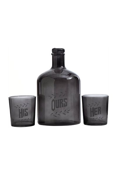 Mudo Home Retro Drink Set - Black