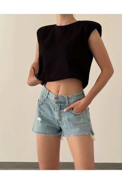 Oyer Moda Γυναικεία αμάνικη μπλούζα με επένδυση