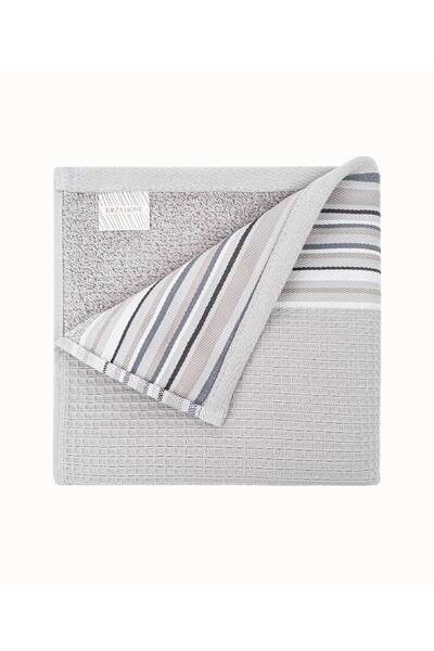 Koza Home Limira Gray Dowry Towel Set of 2 - 50x90 and 90x150 Model 2262