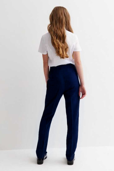 BayBayan Kız Çocuk Lacivert Lastik Belli Kaliteli Regular Medrese Okul Pantolonu