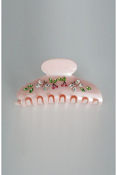 Roberta Lorenz Stone Cherry Powder Pink Acetate Latch Buckle