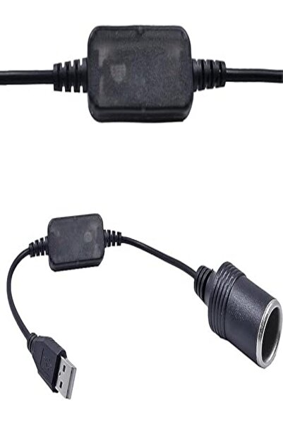 Vwin Usb 2.0 5 Volt - 2 Amper to 12 Volt- 0.8 Amper Araç Çakmak Çakmaklık Fişi Dişi Çevirici