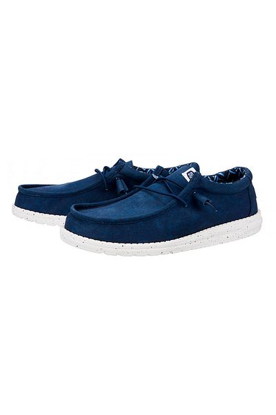 HEY DUDE Hey Dude Wally Canvas 410 Navy - Tenis pentru bărbați HD.40700 Casual