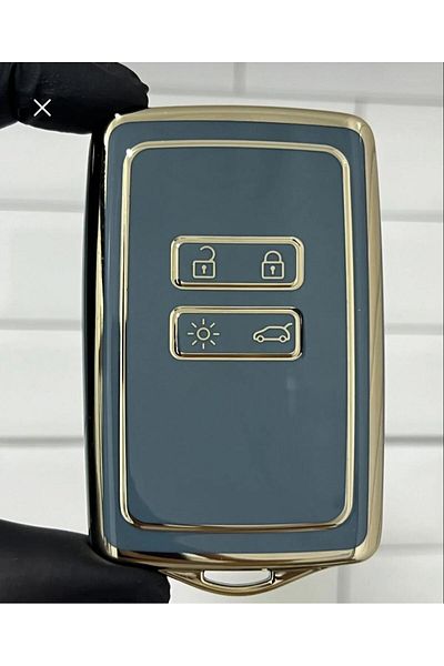 EBG İSTANBUL Renault Megane 4 Talisman Kadjar - Gray Auto Key Control Case Cover