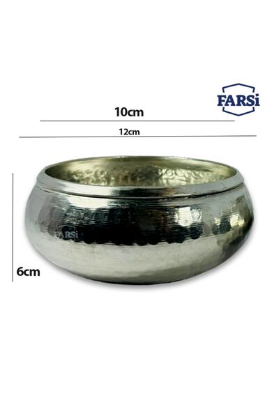 kuyaş Bakircilik Mükemmel el yapımı Gümüş kaplamalı bakır kase ,Zeytinlik, Çe...