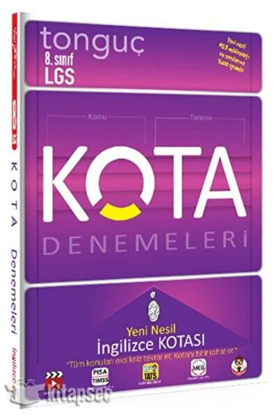 Tonguç Yayınları Tonguç - 8.sınıf Ingilizce Kota Denemleri
