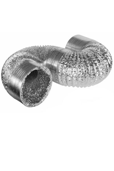 Flexiva 254mm Air Aluminum Flexible Air Duct - Hood and Aspirator Pipe (10 Mt)