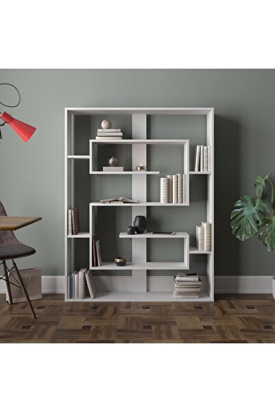 Decorotika ESTEBAN KİTAPLIK BEYAZ