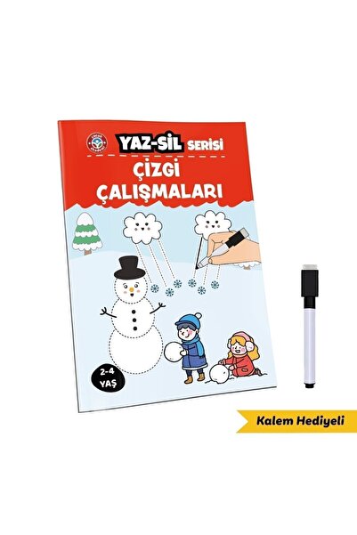 Çocuk Akademi Yaz Sil Serisi Çizgi Çalışmaları