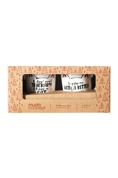Mudo Home CAT 2-Piece ESPRESSO SET