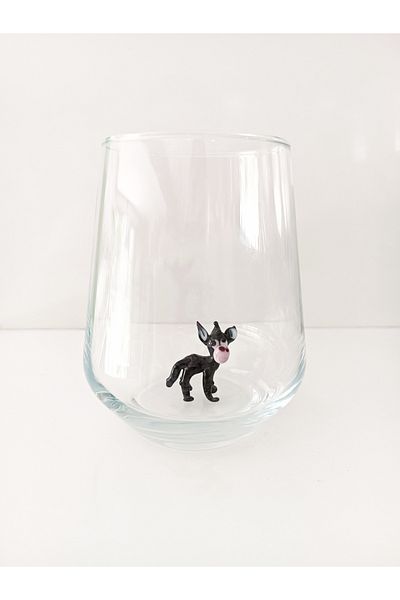 ADAMODART Single Donkey Glass Figure Water Cup