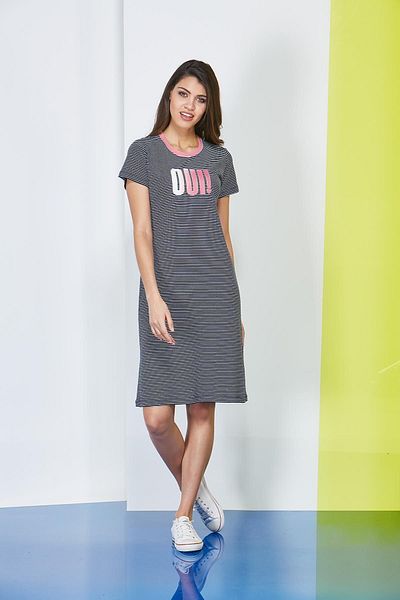 PJS Striped Printed Women's Dress 20601