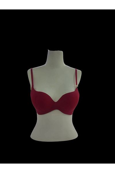 F.K Laser Cut Bra - Balan and Pillar Supported Red-Berenik