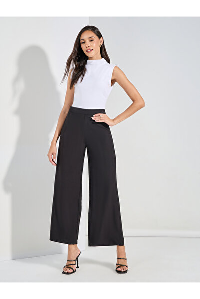 Styli Wide Leg Tailored Full Length Pants