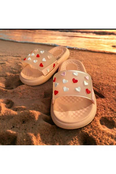 Hızlı Al Extra Soft Sole Girls' Slippers - Beach, Pool, Sea, Garden and Street Use