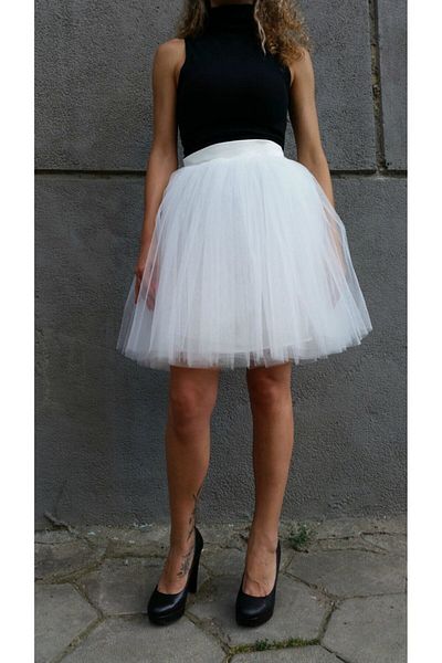 NSMLİFE Fusta Tutu Albă Femei Baby Shower Ziua Nașterii Nunta Nunta Petrecere Ziua Specială Fusta Tutu