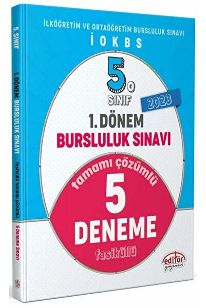 5. Sınıf 1. Dönem Bursluluk Sınavı Tamamı Çözümlü 5 Deneme Sınavı