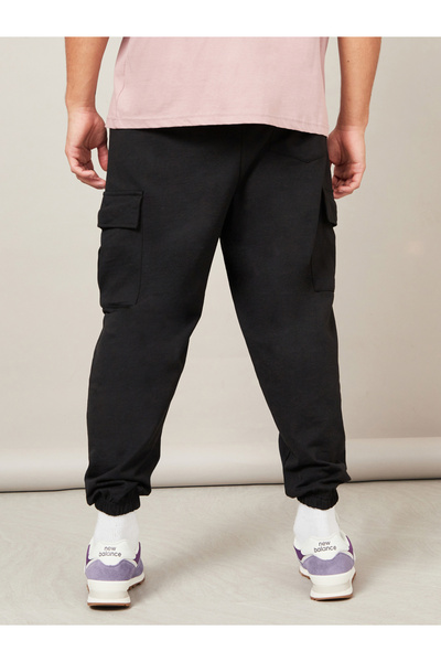 Styli Oversized Fit Cargo Joggers with Elasticated Hem