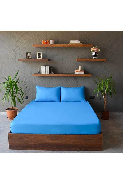 Yuvam Single Flat Painted Sheet Set 100% Cotton Ranforce