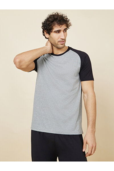 Styli Colorblock Raglan Sleeve T-Shirt & Pyjama Set