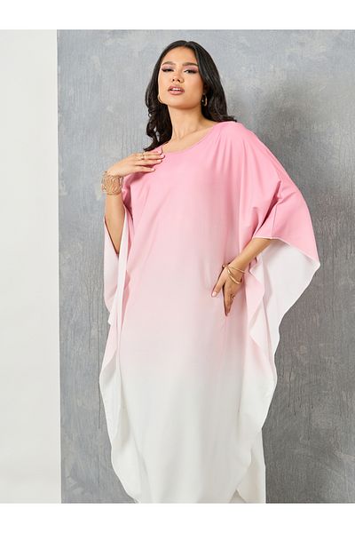 Styli Ombre Batwing Sleeves Kaftan