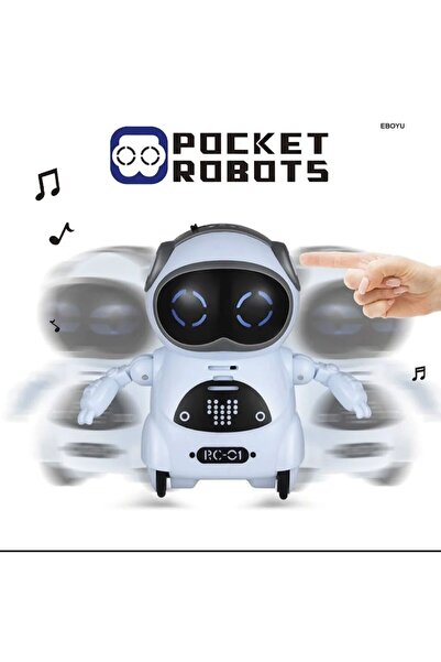 YuumiCo Poclet Robots Rc01 Işıklı Sesli Dans Eden Oyuncak Robot - Hareketli Ses Kaydeden Robot