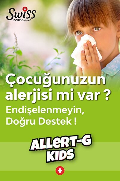 Bork Swiss Natural Allert-g Kids Çocuk Şurubu 150 ml Alerji Polen Ve Gıda Alerjisi Destekleyici Şurup-alerji Şurubu